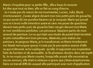 Texte Marie pensive