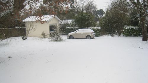 Pessac sous la neige